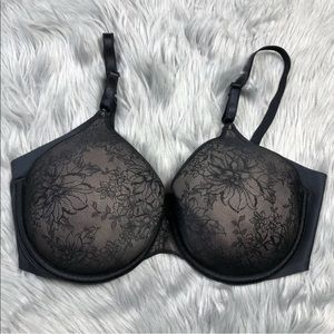 Olga No Side Effects Contour Bra Black GF6781A Size 36D